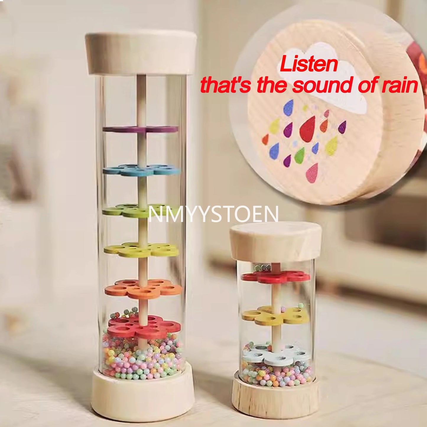 Wooden Rain Sound Tube