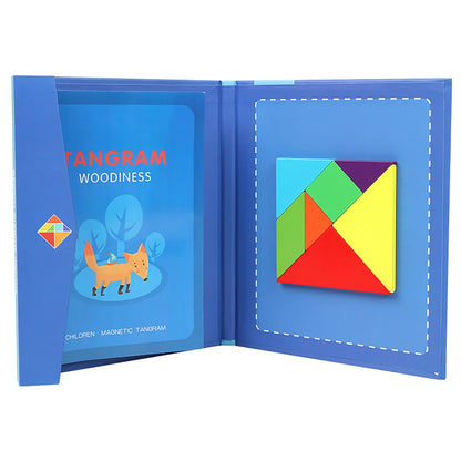 Wooden Magnetic Tangram Book