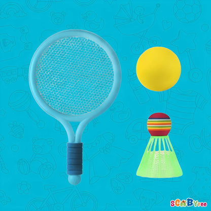 Badminton Tennis Racket with Two Balls